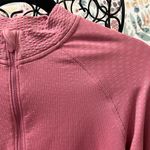 Lululemon  Rest Less Cropped 1/2 Zip Long Sleeve Athletic Pullover Size 6 SM Pink Photo 3