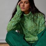 Urban Outfitters BDG Killian Quarter-Zip Pointelle Sweater S NWT Photo 1