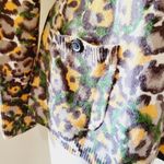 Lucky Brand  watercolor floral belted cardigan size medium Photo 2