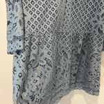 BCBGMAXAZRIA  Light Blue Eyelet Lace Dress Photo 3