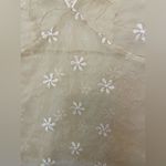 Only Hearts  by Helena Stuart Y2K Cream Floral Lace Sheer Top Size‎ S Photo 2