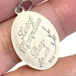 Saint St Dymphna Medal Necklace Patron Saint Of Stress And Anxiety Made In Italy Silver Photo 3