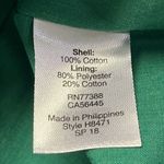 J.Crew Green Lined Eyelet Long Sleeve Dress- with Scalloped Details-Size 4-NEW Photo 11