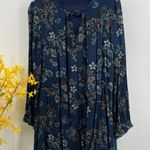 Blu Pepper  floral lined blouse size large Photo 4