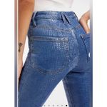 Good American Denim Snakeskin High Rise Straight Leg Jeans Sz 8 / 29 Photo 5