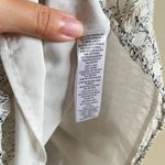 Loft  M White Cream Mixed Lace Tie Back Halter Cami Tank Top Ivory Womens Size XS Photo 4