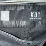 Kut From The Kloth “Mia High Rise Skinny” Button Fly Faux Leather Pants Sz 6 #72 Photo 2