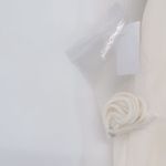 Dessy Collection Strapless Notch Crepe Jumpsuit Ivory White 3066 Wide Leg 10 Photo 12