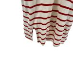 Amour Vert T-Shirt Dress Ivory Cream Red Stripe Jersey Short Sleeve Size Large Photo 4