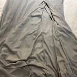 Birdy Grey  Devin Convertible Dress DOVE GRAY Medium with Slit Pockets Bridesmaid Photo 5