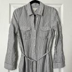 Soft Pinstripe Shirt Dress Photo 2