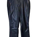 Judy Blue  Jeans Womens 14W Black Straight Faux Leather High Rise Stretch Pants Photo 0