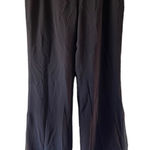 Akris ‎ Black Sheer Wide Leg Business Casual Dress Pants Photo 0
