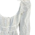 Sabo Skirt Sabo Luxe white eyelet long sleeve criss cross back dress XL Photo 2