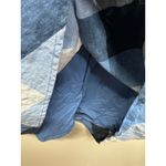 JH Blue White Plaid Linen Sleeveless Mini Dress Women Size 12 Photo 4