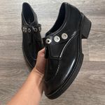 Sandro  Black Leather Loafers with Silver Gromets 40EU/9.5US Photo 3