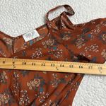 Sienna Sky  sz small cold shoulder summer dress lined elastic waist ties on side Photo 5