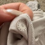 Lululemon  gray & white striped cross-strap sleeveless tank top size 6 Photo 4