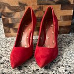 Coach  Red Suede Women's Heels Size 10 Photo 0