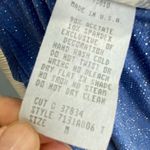 City Triangles Blue Glitter One Shoulder Ruched Gown Y2K Formal Dress USA Photo 10