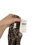 J.Jill  Kona St Cross Back Brown Floral Midi Dress Boho Preppy NEW Womens Large Photo 6