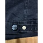 JoyRich Los Angeles Sleeveless American Flag Black Denim Jacket Women’s Small Photo 5