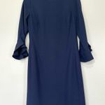 Karl Lagerfeld Paris Navy Scuba Crepe Sheath Dress Size 6 Photo 0