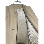 Vintage Cashmere Long Coat Lou Green California Timeless Old Money Cream Size M Tan Size M Photo 4