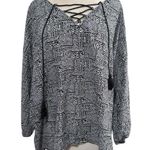 Women's Urban Mangoz Blouse, Black & White, Size Oversized L Size L Photo 0