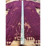 Everleigh Size M Burgundy Red Lace‎ Open Front Duster Bohemian Peasant Formal Size M Photo 6