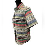 Cabin creek Vintage Patchwork Embroidered Eclectic Preppy Country Club Gold Top Photo 2