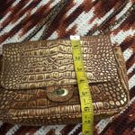 Patricia Nash Lorenza Distressed Vintage Croc Metallic Gold Handbag Purse Crossbody Chain $149 New, No tags Measurement in pics Photo 7