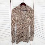 Billabong Marled Cardigan Sweater Brown Multi Juniors Large Button Shawl Collar Photo 7