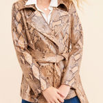 Current Air  Snakeskin Belted Jacket Photo 0