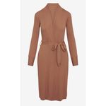 Commando  Luxury Rib Cardigan Robe Sweater‎ Ochre Brown Small Photo 1