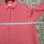 Chico's NWOT ‎ Linen Non-Iron Collared Pull Tab Sleeves Button Up Medium Chico 1 Photo 8