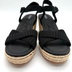 Vivaia Sally Pro Wedge Sandals Old Money Casual Knit Platform Comfort Black 8.5 Photo 2