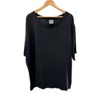 Tom Tom California Black Pleated 2 Piece Set Bemberg Lounge Outfit Made in USA L Size L Photo 2