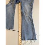 Wish List Jeans Women Medium Light Wash Distressed Raw Hem Denim Stretch Travel Blue Size 30 Photo 4