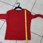 Ralph Lauren Lauren  Women Red Long Sleeve T-Shirt size Small. Photo 6