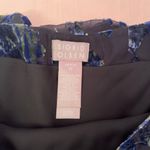 Sigrid Olsen  Whimsigoth Burn out Floral Blue and Green on Black Maxi Skirt Photo 1