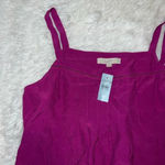 Loft NWT Womens  Tank size Petite XXL Purple Summer Lightweight Top cute oversize Photo 3