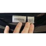 Chico's Travelers 2 US Large Striped Blouse Tunic Travel Preppy Career Office Photo 2