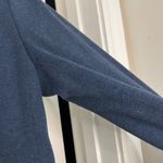 Banana Republic  Silk Blend Unstructured Knit Sweatshirt Blazer, Navy Blue Sz S Photo 5