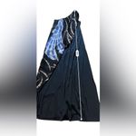 Vintage 60's Black Abstract Scarf One Shoulder Dress Theme Size S Photo 11