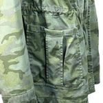Lane Bryant SZ 16 Classic Utility Jacket Camo Full-Zip Pockets Long Sleeve Green Photo 3