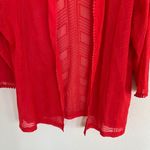 Chico's Chico’s Red Open Front Cardigan Size Large  Photo 2