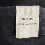 Good American NWT  Good Legs Step Hem Distressed Jeans Black141 Size 10 | Fits 16 Photo 11