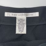 Diane Von Furstenberg  Womens Pencil Straight Skirt Pleated Ruffle Black Size 2‎ Photo 4