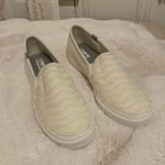 Keds Double Decker Ribbed Wave Slip On Sneakers White Ivory Cream NWT Size 8.5 Photo 1